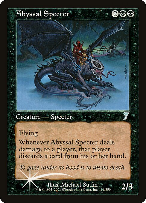 Abyssal Specter (116★) [Seventh Edition]