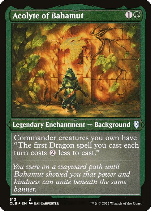 Acolyte of Bahamut (513) [Commander Legends: Battle for Baldur's Gate]