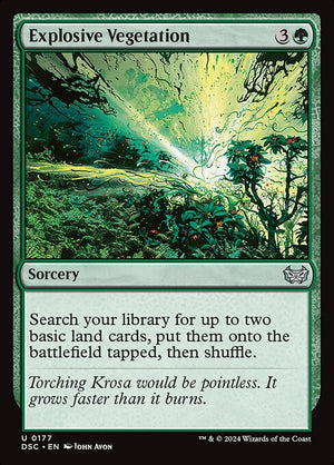 Explosive Vegetation (177) [Duskmourn: House of Horror Commander]