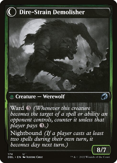 Burly Breaker // Dire-Strain Demolisher (174) [Innistrad: Double Feature]