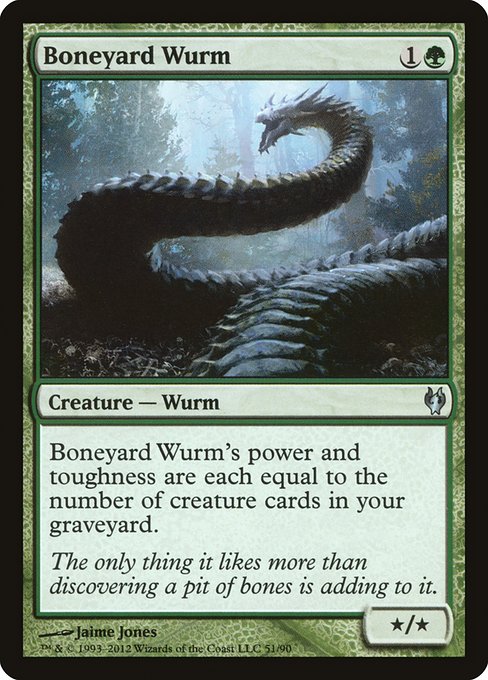 Boneyard Wurm (51) [Duel Decks: Izzet vs. Golgari]