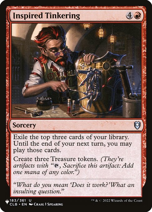 Inspired Tinkering (CLB-183) [The List]