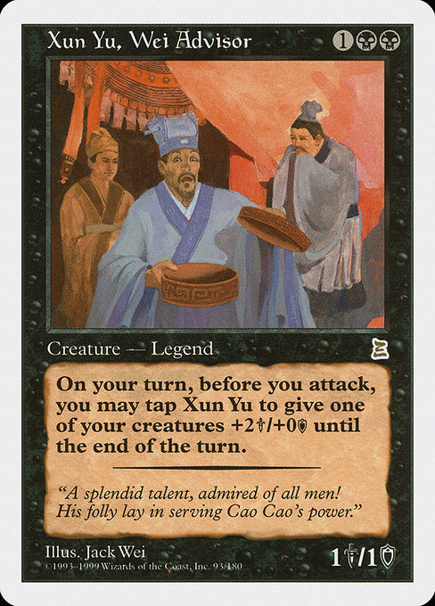 Xun Yu, Wei Advisor (93) [Portal Three Kingdoms]