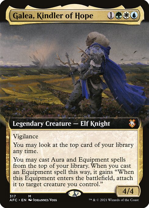 Galea, Kindler of Hope (317) [Forgotten Realms Commander] [Extended Art]