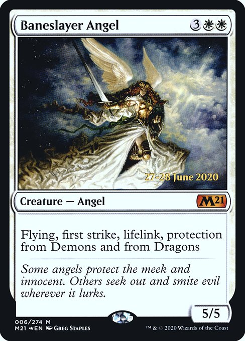 Baneslayer Angel (6s) [Core Set 2021 Promos]