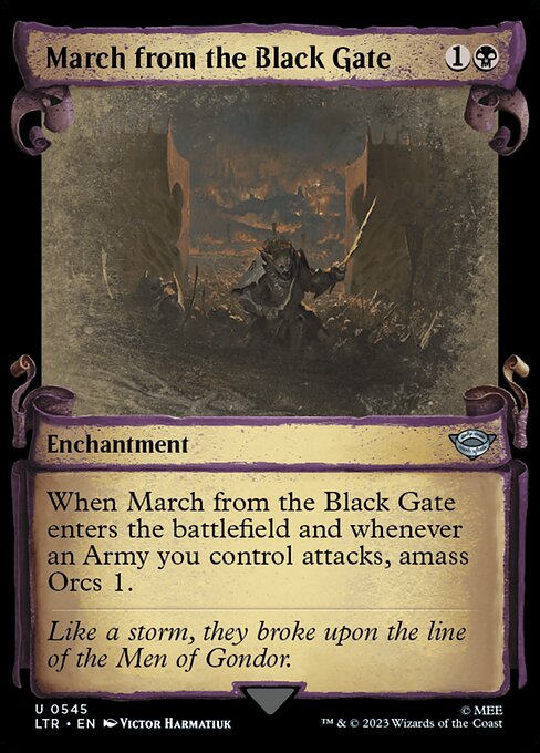 March from the Black Gate (545) [The Lord of the Rings: Tales of Middle-earth] [Showcase]