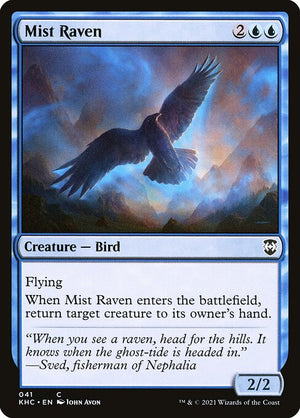 Mist Raven (41) [Kaldheim Commander]