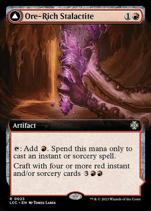 Ore-Rich Stalactite // Cosmium Catalyst (23) [The Lost Caverns of Ixalan Commander] [Extended Art]