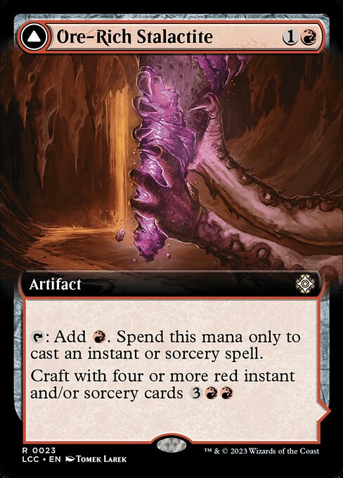 Ore-Rich Stalactite // Cosmium Catalyst (23) [The Lost Caverns of Ixalan Commander] [Extended Art]