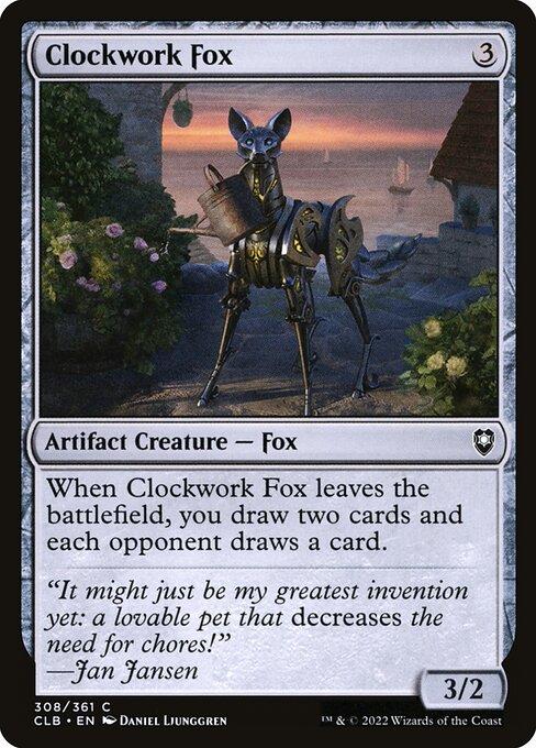 Clockwork Fox (308) [Commander Legends: Battle for Baldur's Gate]