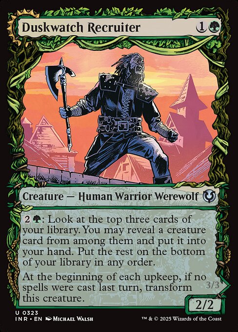 Duskwatch Recruiter // Krallenhorde Howler (323) [Innistrad Remastered]