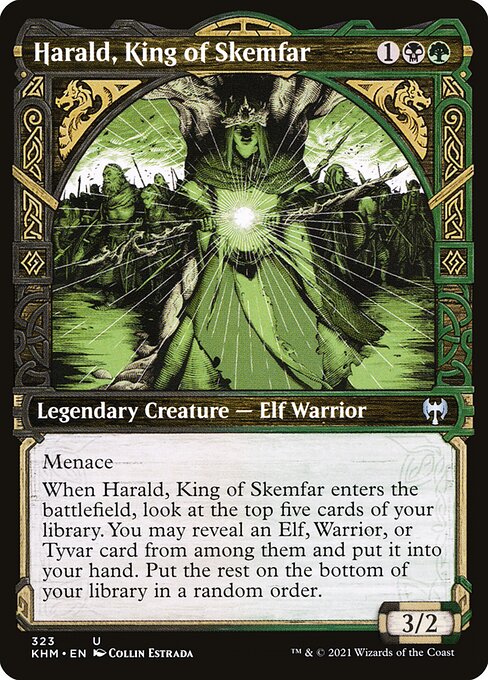 Harald, King of Skemfar (323) [Kaldheim] [Showcase]
