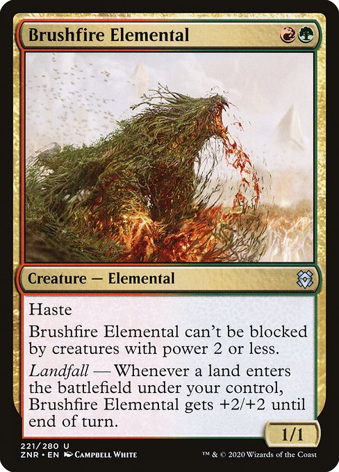 Brushfire Elemental (221) [Zendikar Rising]