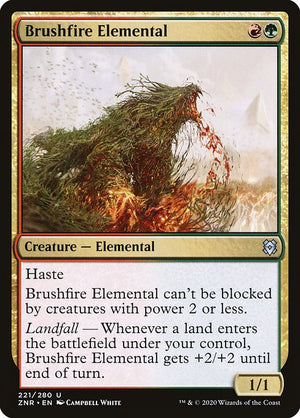 Brushfire Elemental (221) [Zendikar Rising]