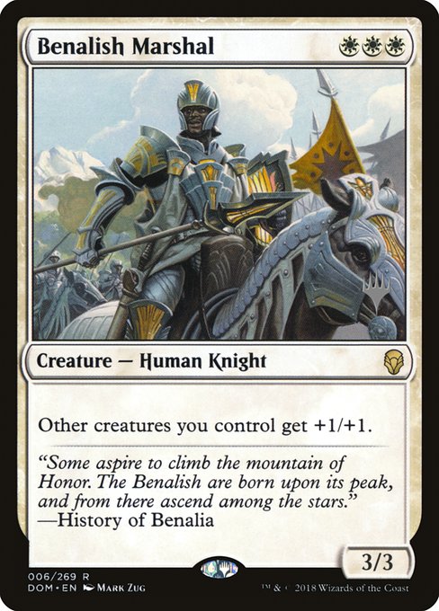 Benalish Marshal (6p) [Dominaria Promos]