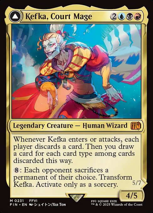 Kefka, Court Mage // Kefka, Ruler of Ruin (231) [Final Fantasy]