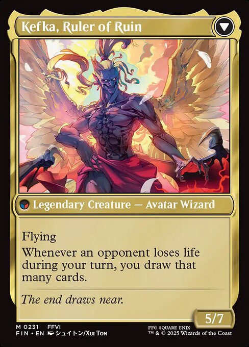 Kefka, Court Mage // Kefka, Ruler of Ruin (231) [Final Fantasy] Reverse