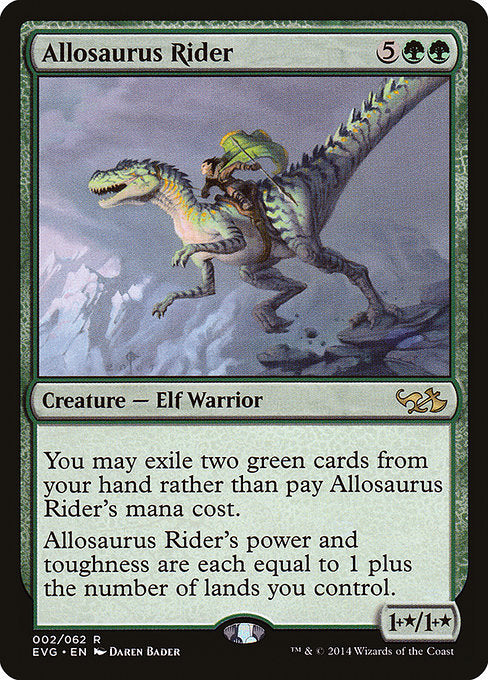 Allosaurus Rider (2) [Duel Decks Anthology: Elves vs. Goblins]