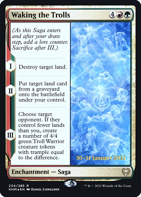 Waking the Trolls (234s) [Kaldheim Promos]