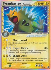 Tyranitar ex (Delta Species) (99/101) [Dragon Frontiers]