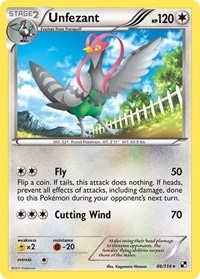 Unfezant (86/114) [Black and White]