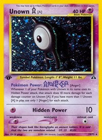 Unown [A] (14) (14/75) [Neo Discovery (Unlimited)]