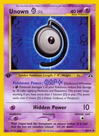 Unown [D] (47/75) [Neo Discovery]