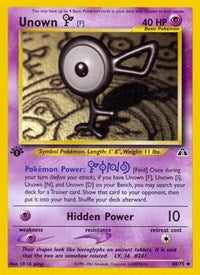 Unown [F] (48/75) [Neo Discovery (Unlimited)]