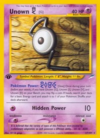Unown [G] (027/105) [Neo Destiny (Unlimited)]