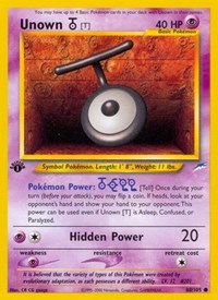 Unown [T] (088/105) [Neo Destiny]