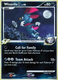 Weavile G (17/127) [Platinum]