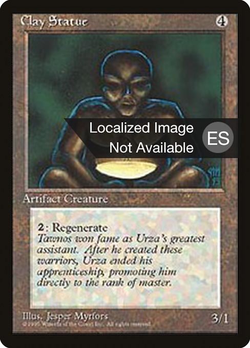 Clay Statue (305) [Fourth Edition Foreign Black Border]