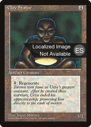 Clay Statue (305) [Fourth Edition Foreign Black Border]