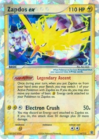 Zapdos ex (116/112) [FireRed and LeafGreen]