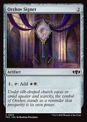 Orzhov Signet (323) [Tarkir: Dragonstorm Commander]