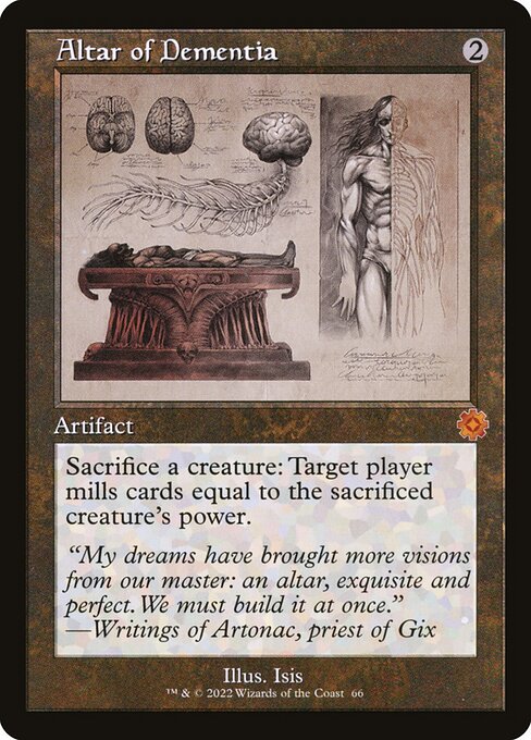 Altar of Dementia (66) [The Brothers' War Retro Artifacts]