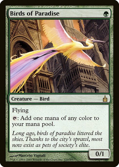 Birds of Paradise (153) [Ravnica: City of Guilds]