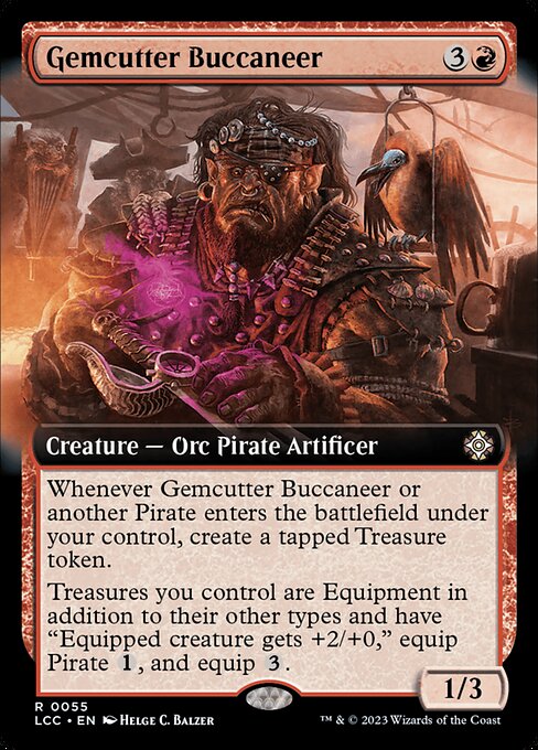 Gemcutter Buccaneer (55) [The Lost Caverns of Ixalan Commander] [Extended Art]