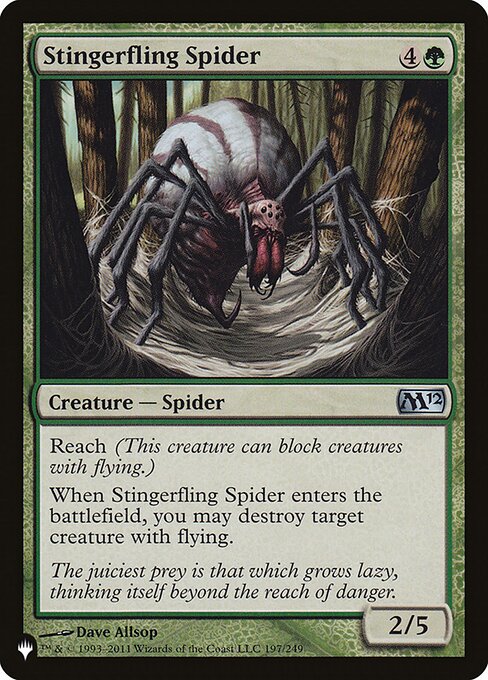Stingerfling Spider (M12-197) [The List]