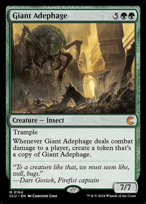 Giant Adephage (164) [Ravnica: Clue Edition]
