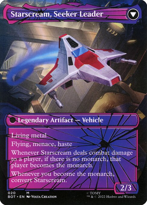 Starscream, Power Hungry // Starscream, Seeker Leader (20) [Transformers] [Borderless] Reverse