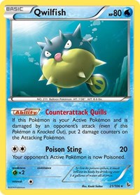Qwilfish (21/106) [XY Flashfire]