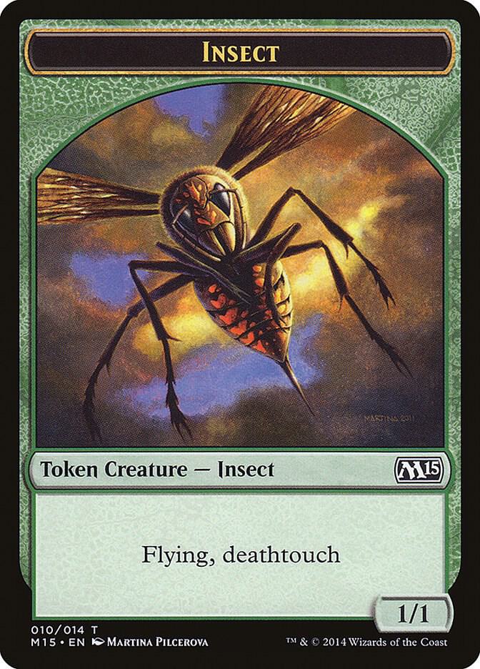 Insect Token (Deathtouch) (10) [Magic 2015]