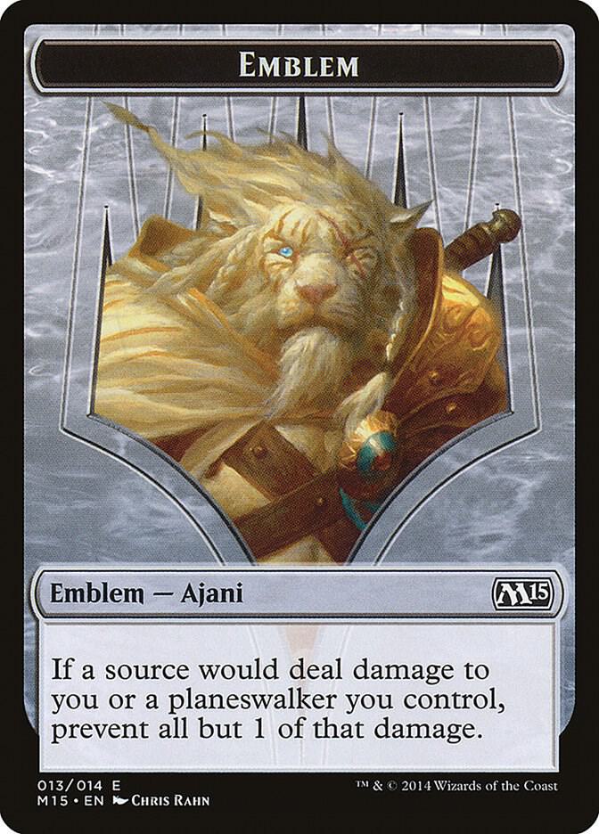 Emblem - Ajani Steadfast (13) [Magic 2015]