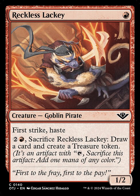 Reckless Lackey (140) [Outlaws of Thunder Junction]