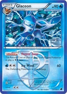 Glaceon - 23/116 (BW Plasma Freeze) (023/116) [Deck Exclusives]