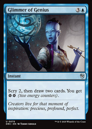 Glimmer of Genius (78) [Aetherdrift Commander]