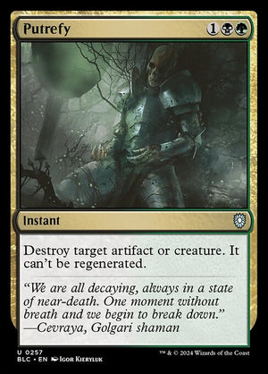 Putrefy (257) [Bloomburrow Commander]