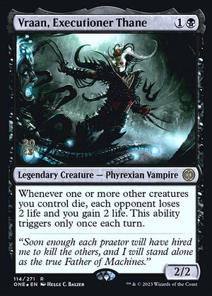 Vraan, Executioner Thane (114s) [Phyrexia: All Will Be One Promos]