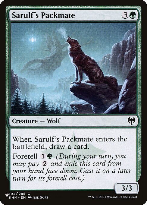 Sarulf's Packmate (KHM-192) [The List]